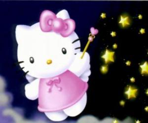 пазл Hello Kitty является фея среди звезд